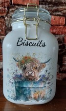 Highland Cow Decoupaged