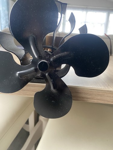 Solid fuel stove fan - solid,