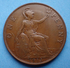 1913 George V, Penny as shown.