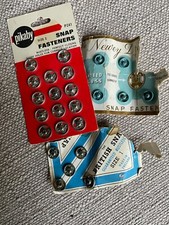 Vintage ~ Job Lot Snap Fasteners Press Studs (Various sizes & colours) Unused