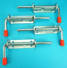 Large 220mm Spring Lock Shoot Bolt 12mm dia. x 4 for Stable Door Gate & Trailer