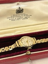 ROLEX Precision 9ct Gold *+BOX* Ladies Vintage 1950's Manual Watch