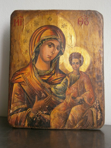 Orthodox icon virgin and - and, child