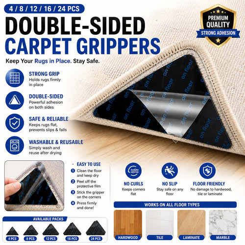 Rug gripper for carpets non - rug,