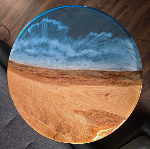 Handmade round epoxy resin - epoxy,