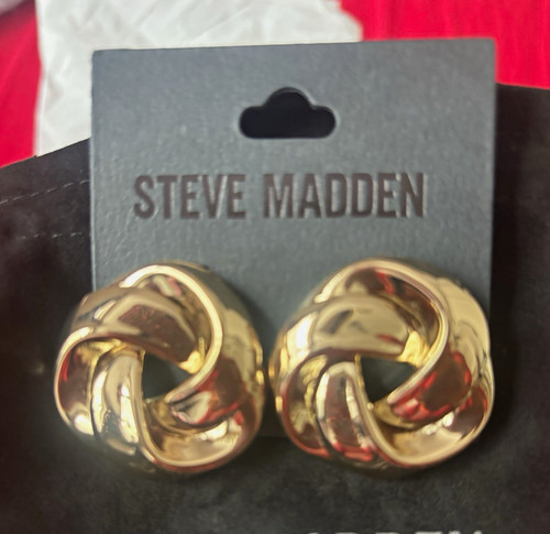 Steve madden gold tone knot - steve,