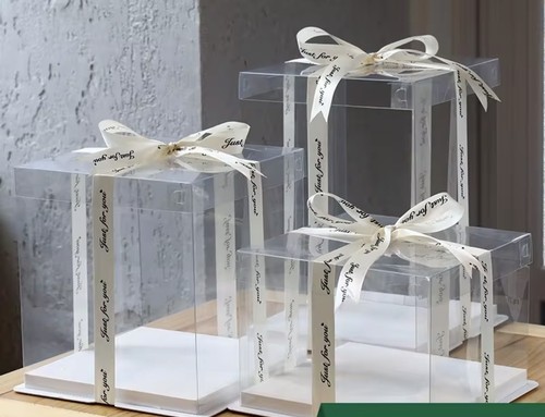 Inch clear pvc gift boxes - inch,