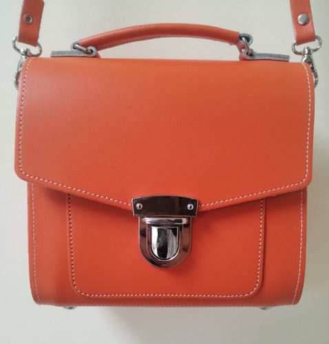 Zatchels bright orange leather - bright,