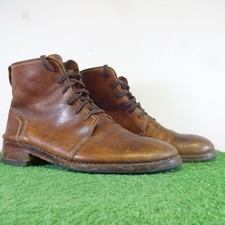 Wolverine Boots Size 9M Mens Brown 1000 Mile Shoes Leather Lace Up Walking