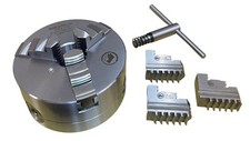 Bison 125mm 3 jaw lathe chuck