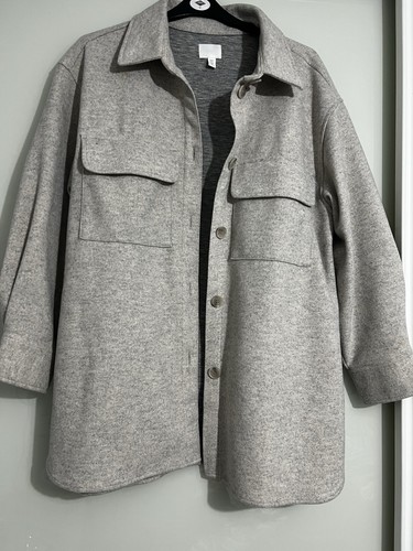 Grey shacket jacket - h&m,