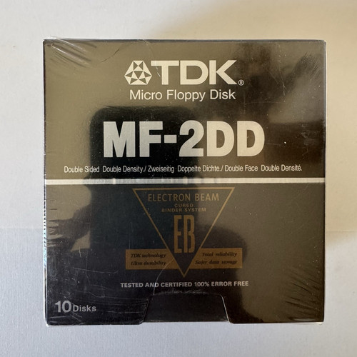 10x tdk floppy disks 2dd - tdk,