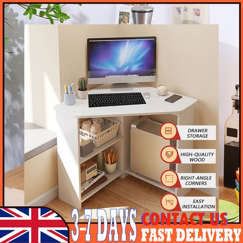White wood office desk - wood,