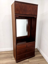 WARDROBE CHEST OF DRAWERS Meredew Avalon 3 Drawer Shelf Mirrored FREE DELIVERY