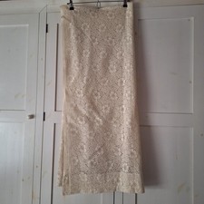 Vintage Cream Lace  Curtain / Door Panel 2m x 1.74m