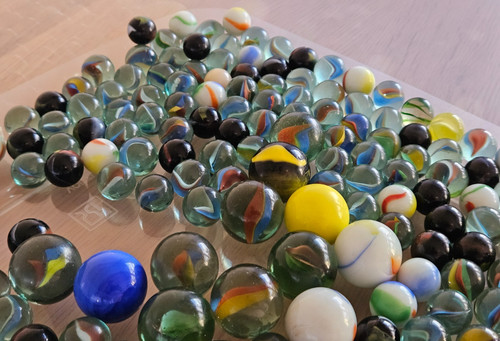 Vintage glass marbles - vintage, –