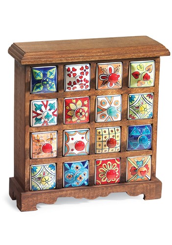 Floral drawer hand painted - drawer,