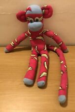 Banana Sock Monkey Soft Stuffed Animal Toy Handmade Kids Buddy Friend Novelty