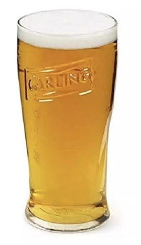Carling half pint glasses - 12,
