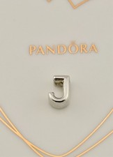 New Genuine Authentic Pandora Silver Letter J Alphabet Initial Charm 797464.