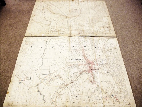 Herefordshire old map plan