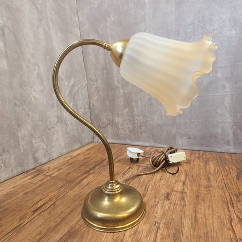 Vintage swan neck table - swan, lamp