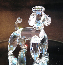 Swarovski Crystal Clear Standing Poodle Dog – Item Number 167571 - No Box