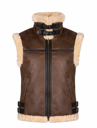 Women brown sheepskin - brown,