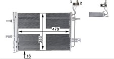 Mahle Aircon condenser PREMIUM
