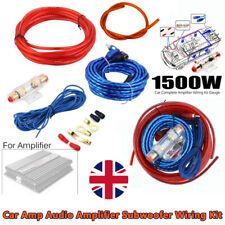 Car Cable Sub Subwoofer Audio System Wiring Kit Amp Amplifier 1500 Watt AMP RCA