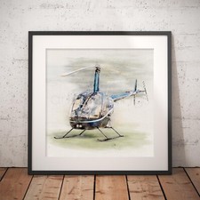 Robinson R22 Helicopter | Chopper | Aviation Wall Art | Poster | Print