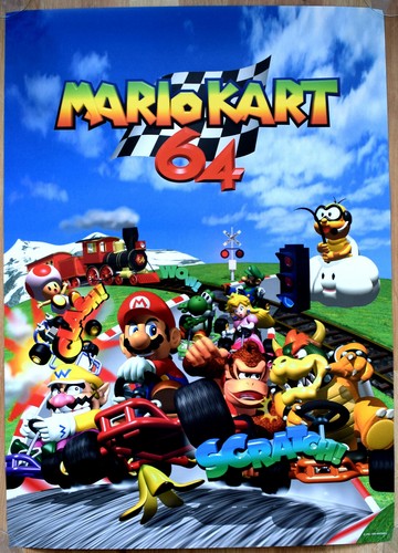 Mario kart n64 50cm 70cm - 64,