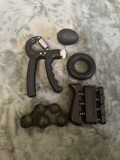 5PC Hand Grip Strengthener Set Wrist Finger Forearm Exercise Resistance Grip Kit