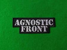 AGNOSTIC FRONT Sew / Iron On Badge Rock Music Festival Patch