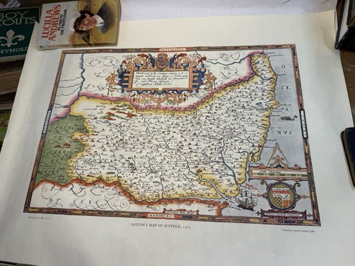 Saxton map norfolk 1574 - map,