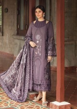 Maria.B Bareeza Cotton With Silk Dupatta Unstitched Shalwar Kameez Pakistani