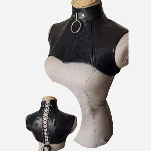 Genuine leather neck - genuine, corset