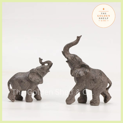 Elephant statue set - statue, decorative