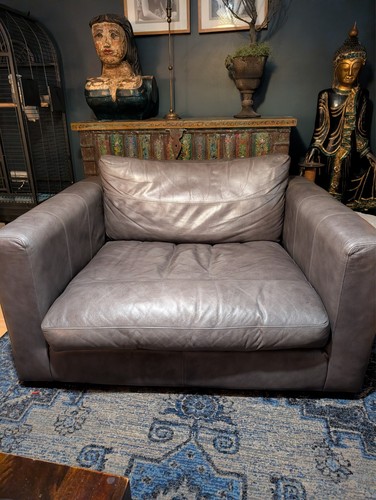 Beautiful grey leather
