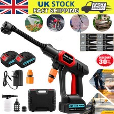 Cordless Pressure Washer,21V 100Bar/1450PSI Washer with 2x3000mAh Battery,6-in-1