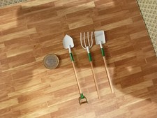 Dolls House Spade Hoe & Fork Garden Tools Miniature 1:12th Scale (1222)