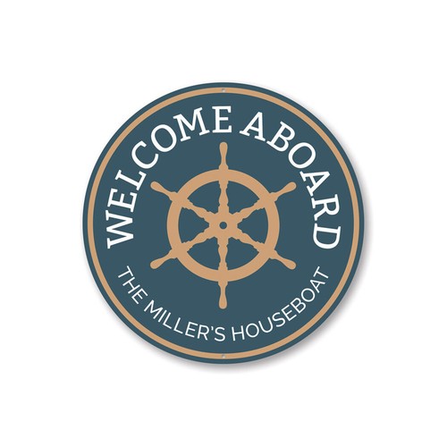 Welcome aboard the houseboat - aboard,