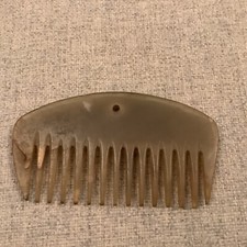 Antique 18th To 19th Century Horn Mantilla Side Comb
