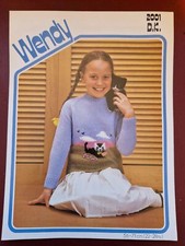 Wendy - DK - Childrens Sweater -  Cat - Original Knitting Pattern - K8