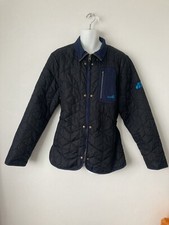 Mens BOXFRESH Quilted Jacket Size XXL Light Weight Smart Black Blue