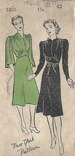 1940s Vintage Sewing Pattern