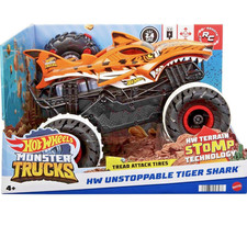 Hot Wheels Monster Trucks Unstoppable Tiger Shark Remote Control Vehicle HGV87