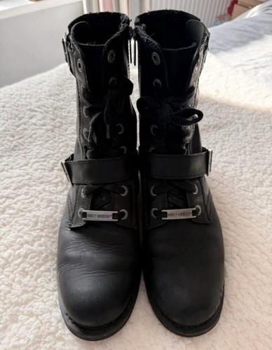 Harley davidson black boots - black,