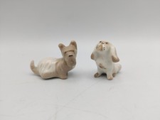 Russian Porcelain Lomonosov Miniature Scotty Scottish Terrier Dog Bolognese Dog