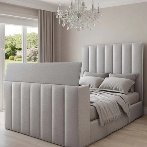 Panel upholstered bed frame - upholstered,